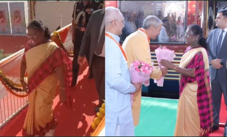 UP News: राष्ट्रपति द्रौपदी मुर्मू का विशेष ट्रेन से वृंदावन आगमन, ठाकुर बांके बिहारी मंदिर में भक्तों ने किया दर्शन